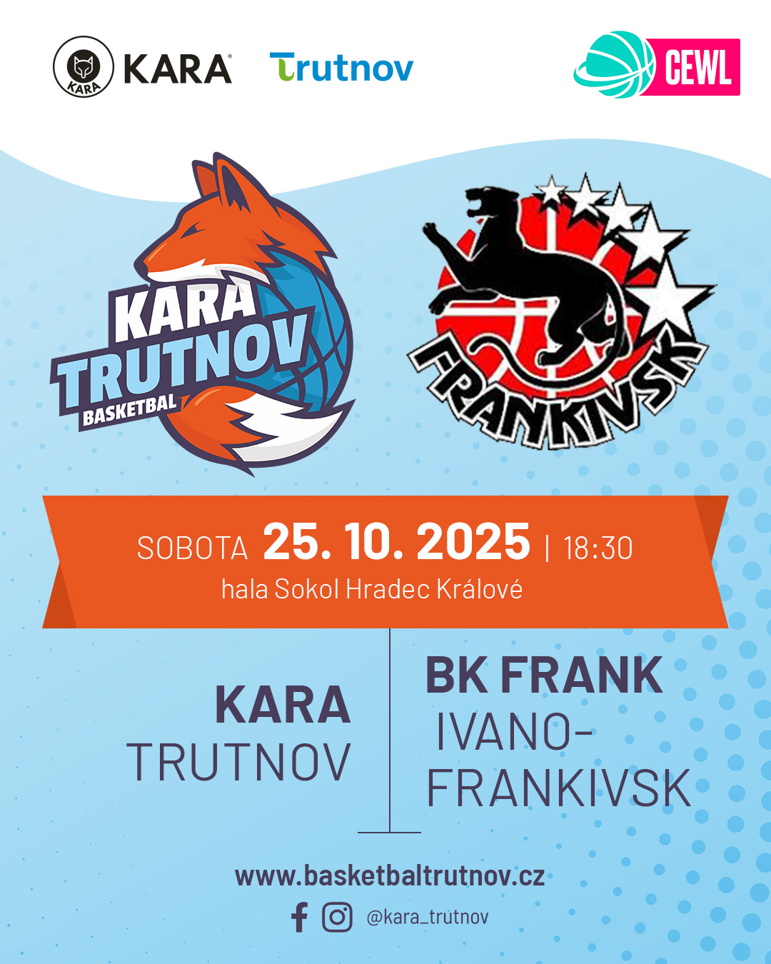 25.10.2025 Kara Trutnov - BK Frank Ivano-Frankivsk