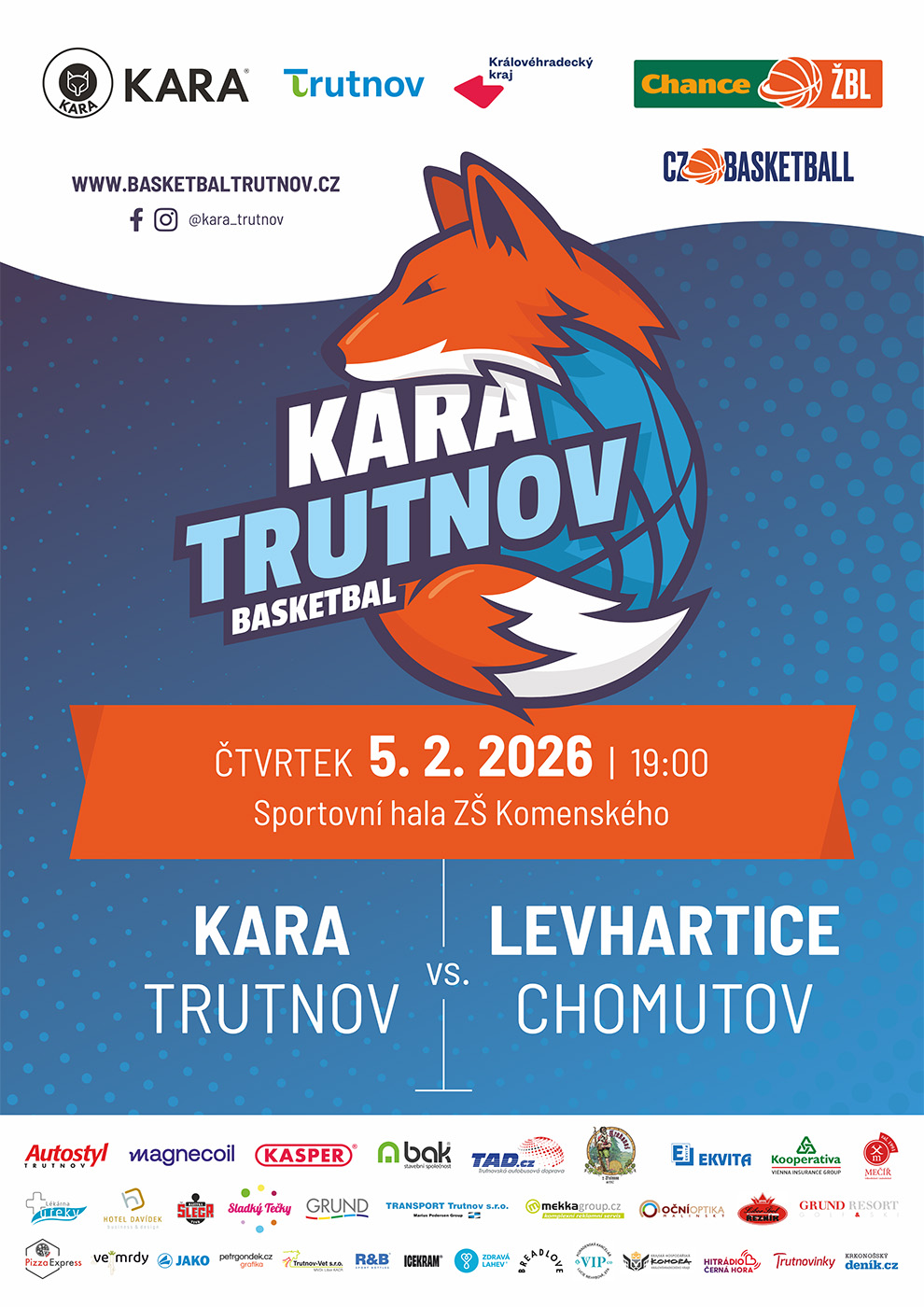 5.2.2026 KARA Trutnov - Levhartice Chomutov